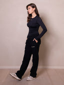 Straight Sweatpants Faded Black